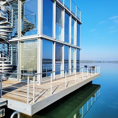 schwimmende Ferienwohnung Sundowner Elsterheide Exterior foto