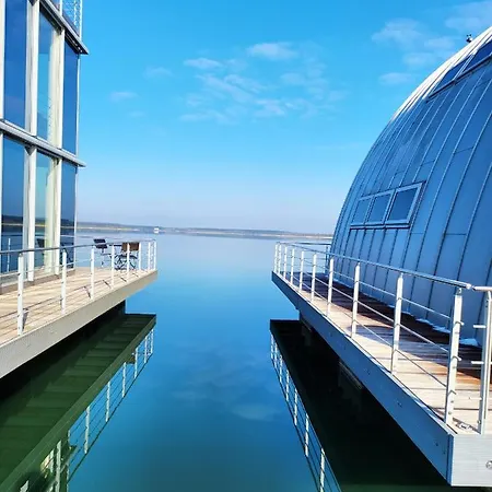 schwimmende Ferienwohnung Sundowner Elsterheide Exterior foto